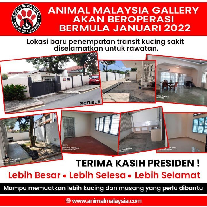 Makluman Pemindahan Pejabat Animal Malaysia Ke Lok..