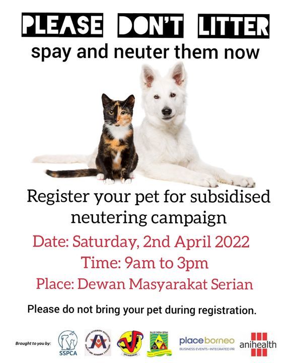 Mass Neutering Campaign. Applicable To Cats And Do..