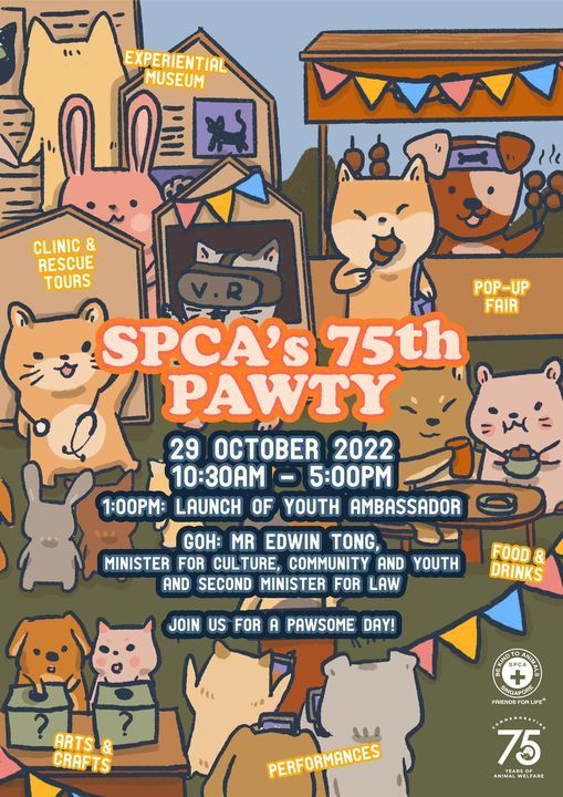 Spcas 75th Birthday Pawty. Join Us On 29 October 2..