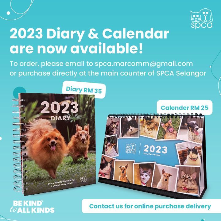 Spca Selangors 2023 Diary Calendar Are Now Availab..