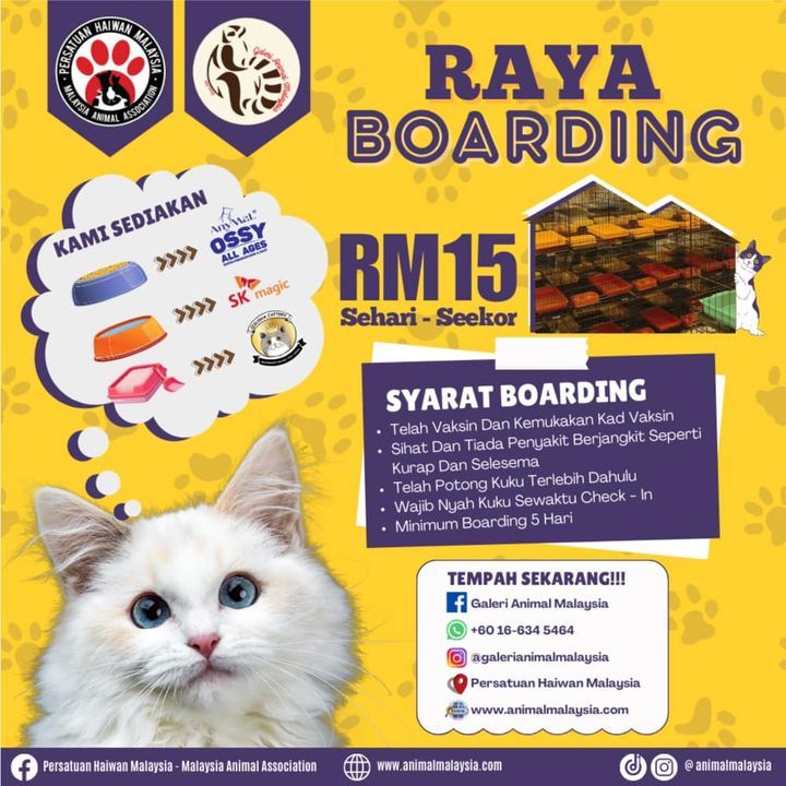 Reservation Boarding Raya Di Galeri Animal Malaysi..