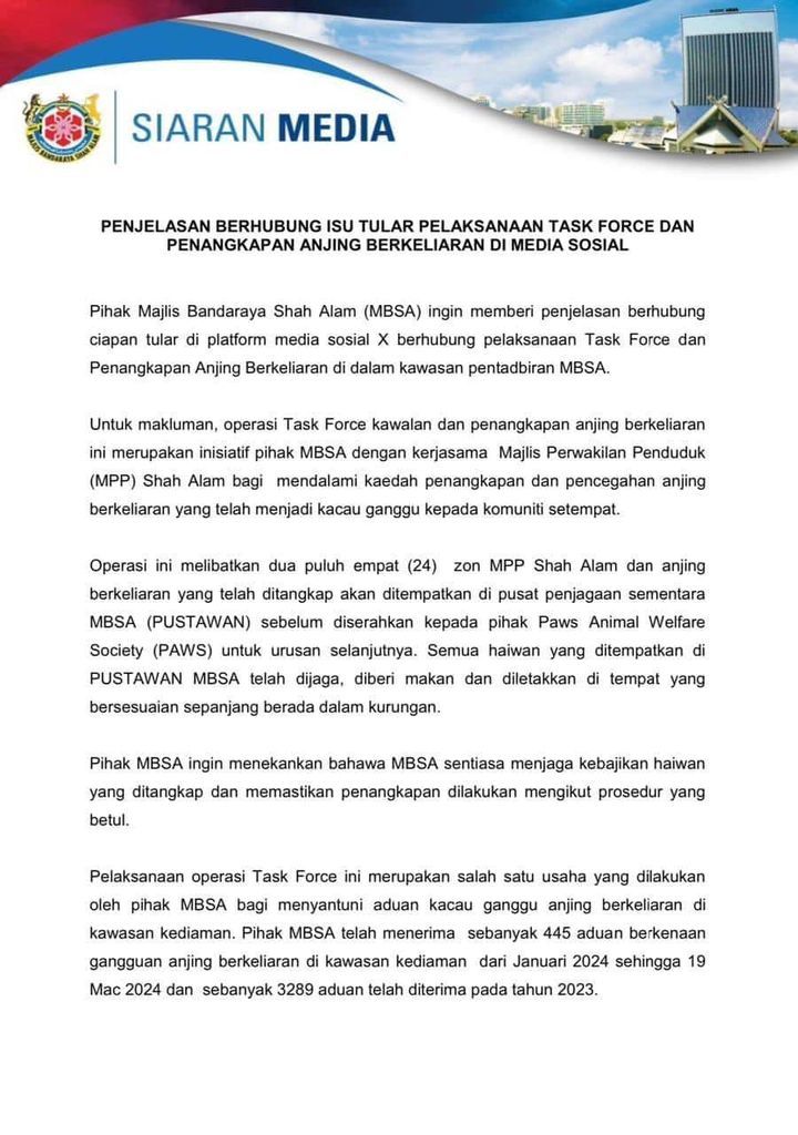 Paws Was Not Consulted Or Informed By Mbsa About T..
