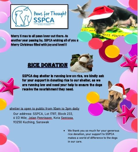 As Our Shelter Is Running Low On Rice, We Kindly A..