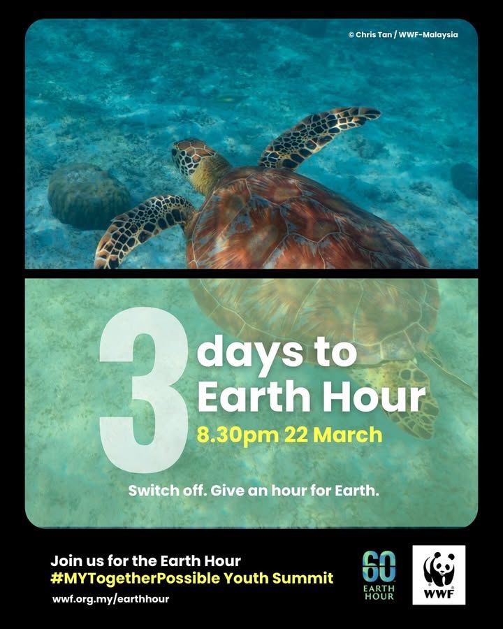 3 Days Left To The Biggesthourforearth. Join Us Fo..