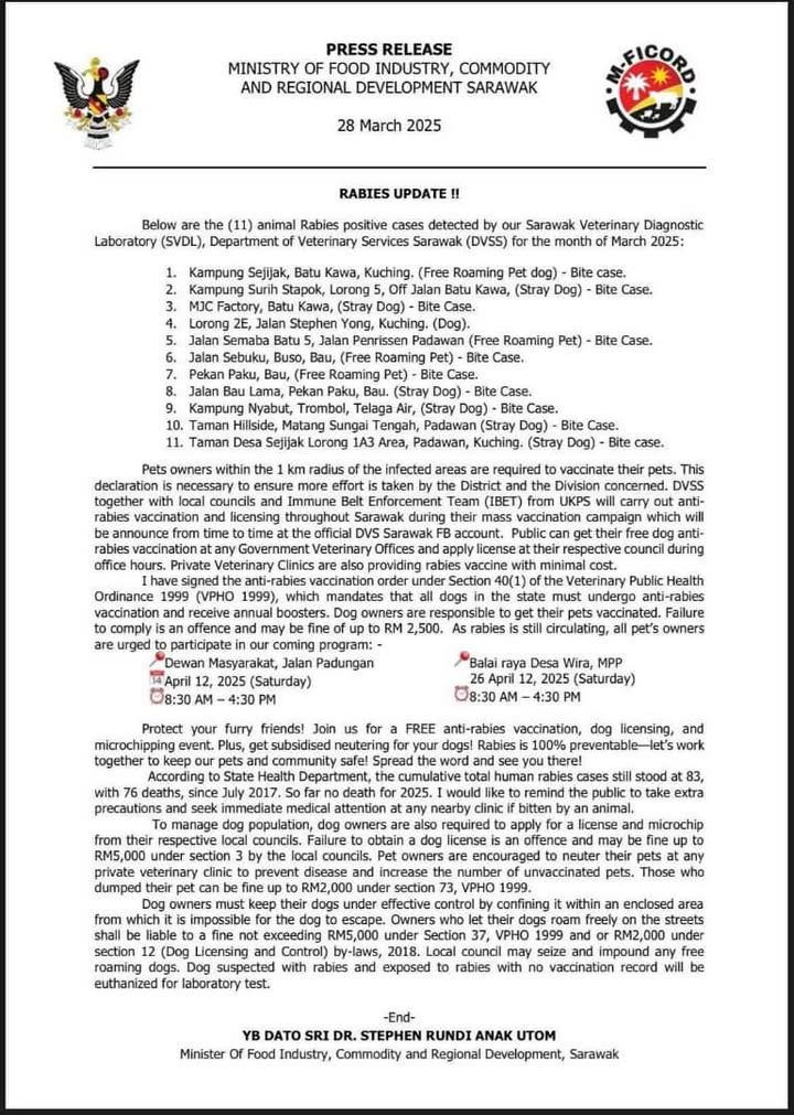 Rabies Update Plus Free Anti-Rabies Vaccination, D..