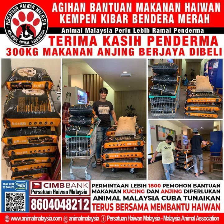 Stok Makanan Anjing Untuk Pemohon Bantuan Bendera ..