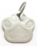 304 Paw Print Stainless Steel Pet Tag 2